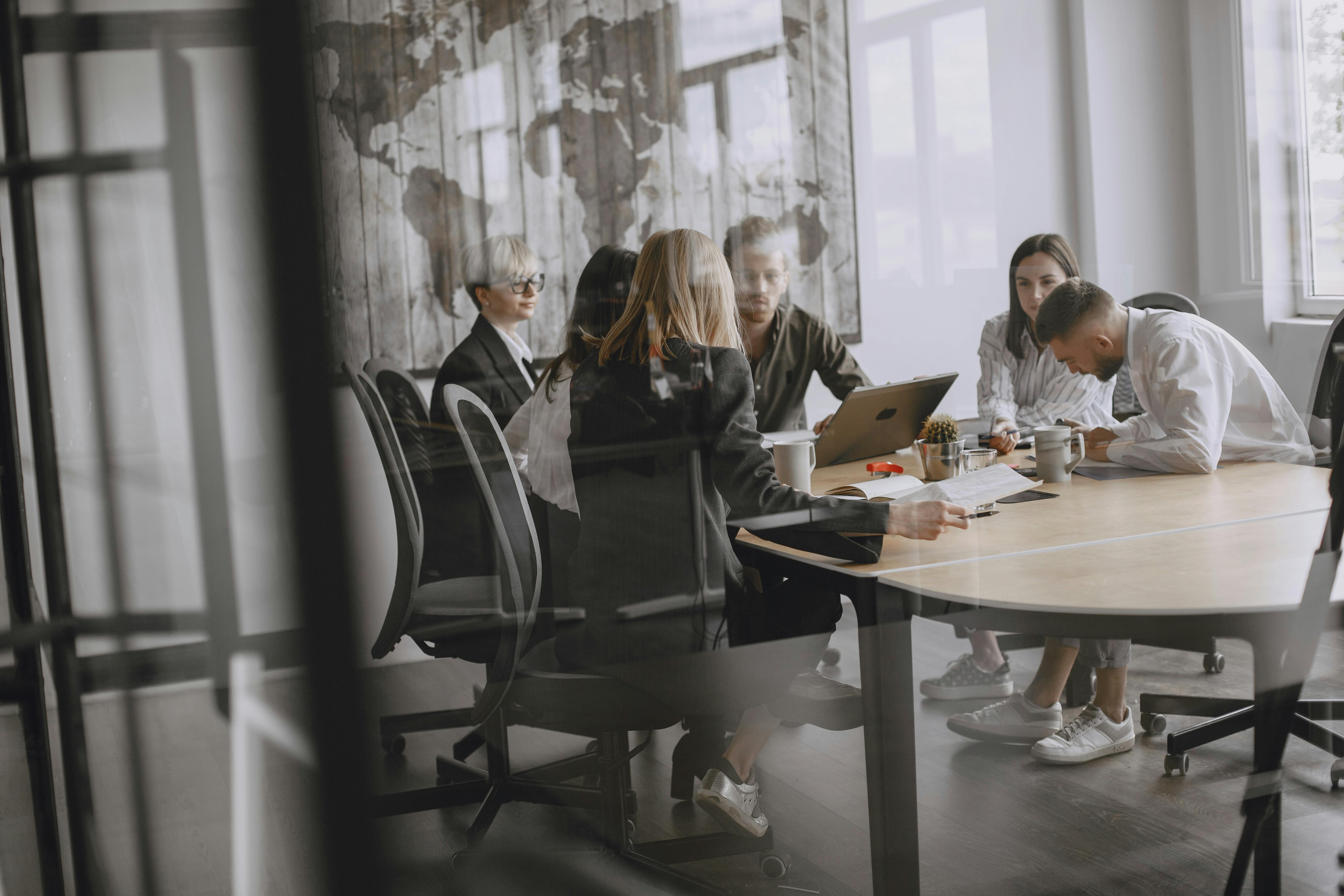 Professional team in a meeting